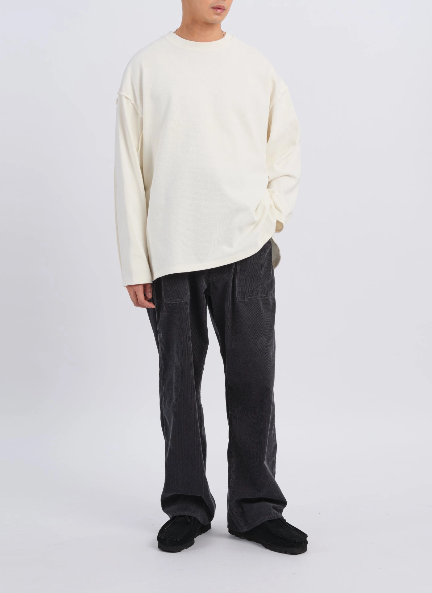 14W Corduroy Wide Tapered Baker Pants