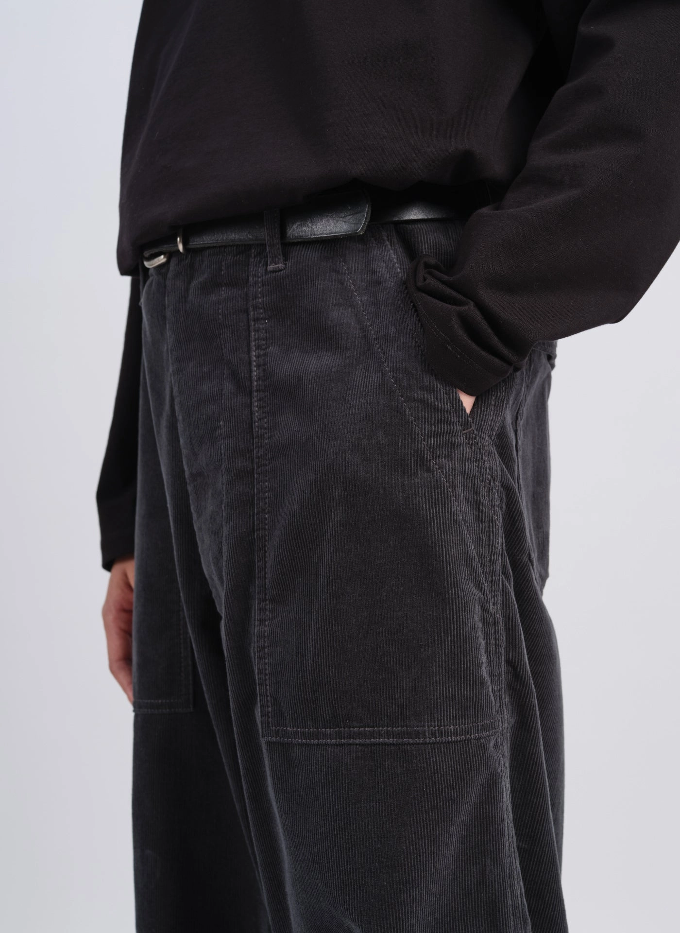 14W Corduroy Wide Tapered Baker Pants