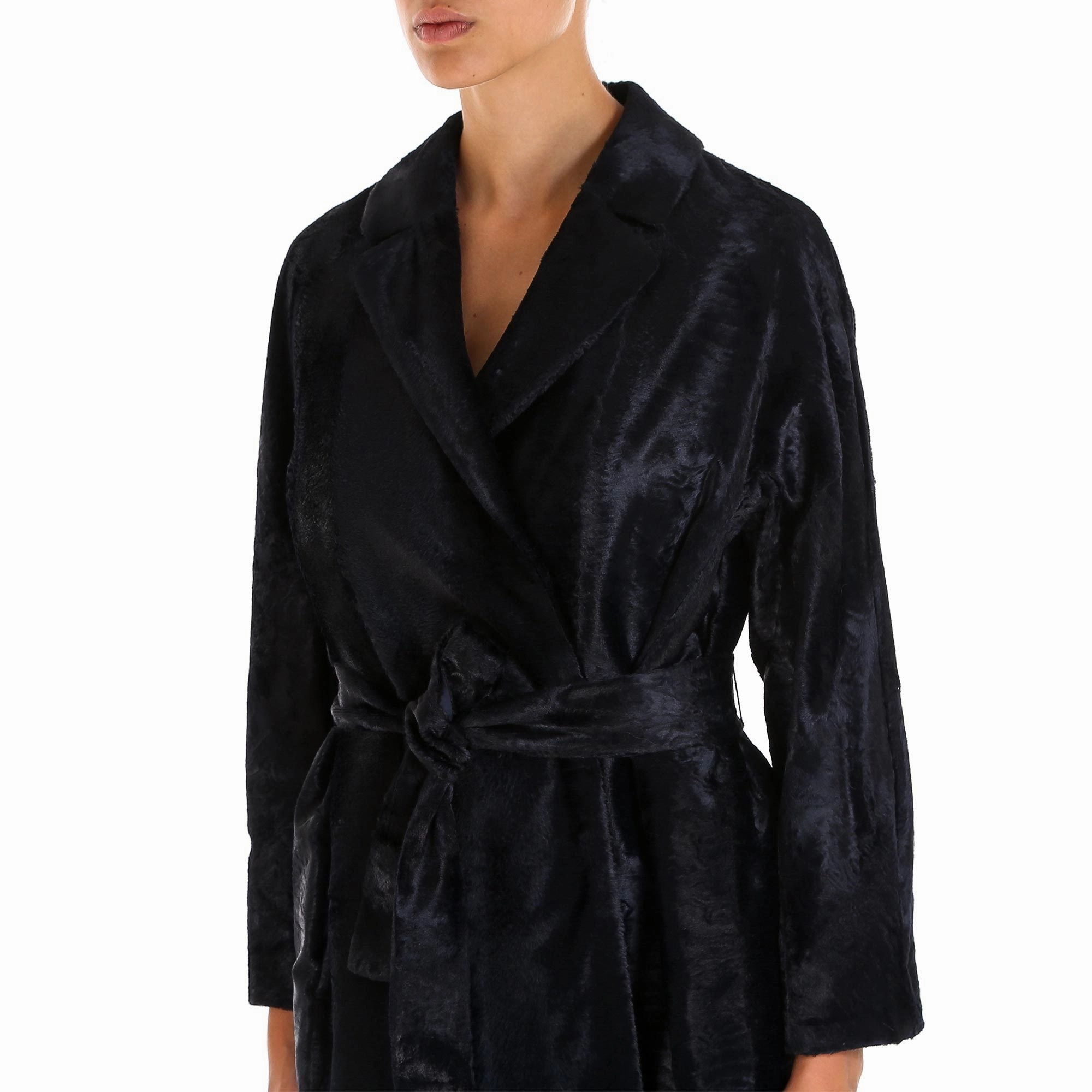 'S Max Mara Cotton-Blend Wrap Coat