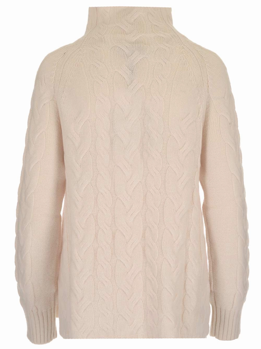 'S Max Mara High-Neck Cable Knit Sweater