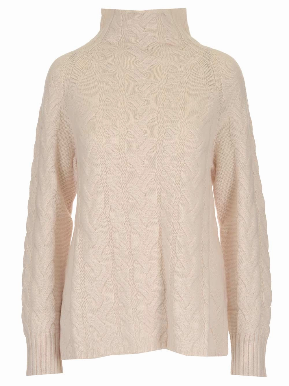 'S Max Mara High-Neck Cable Knit Sweater