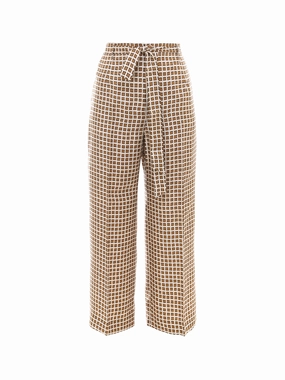 'S Max Mara Printed Wide Leg Trousers