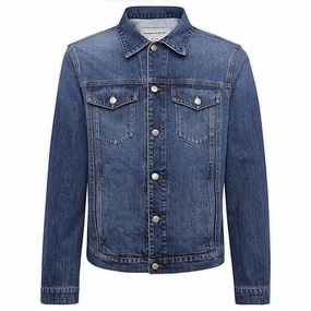 Alexander McQueen Buttoned Long Sleeved Denim Jacket