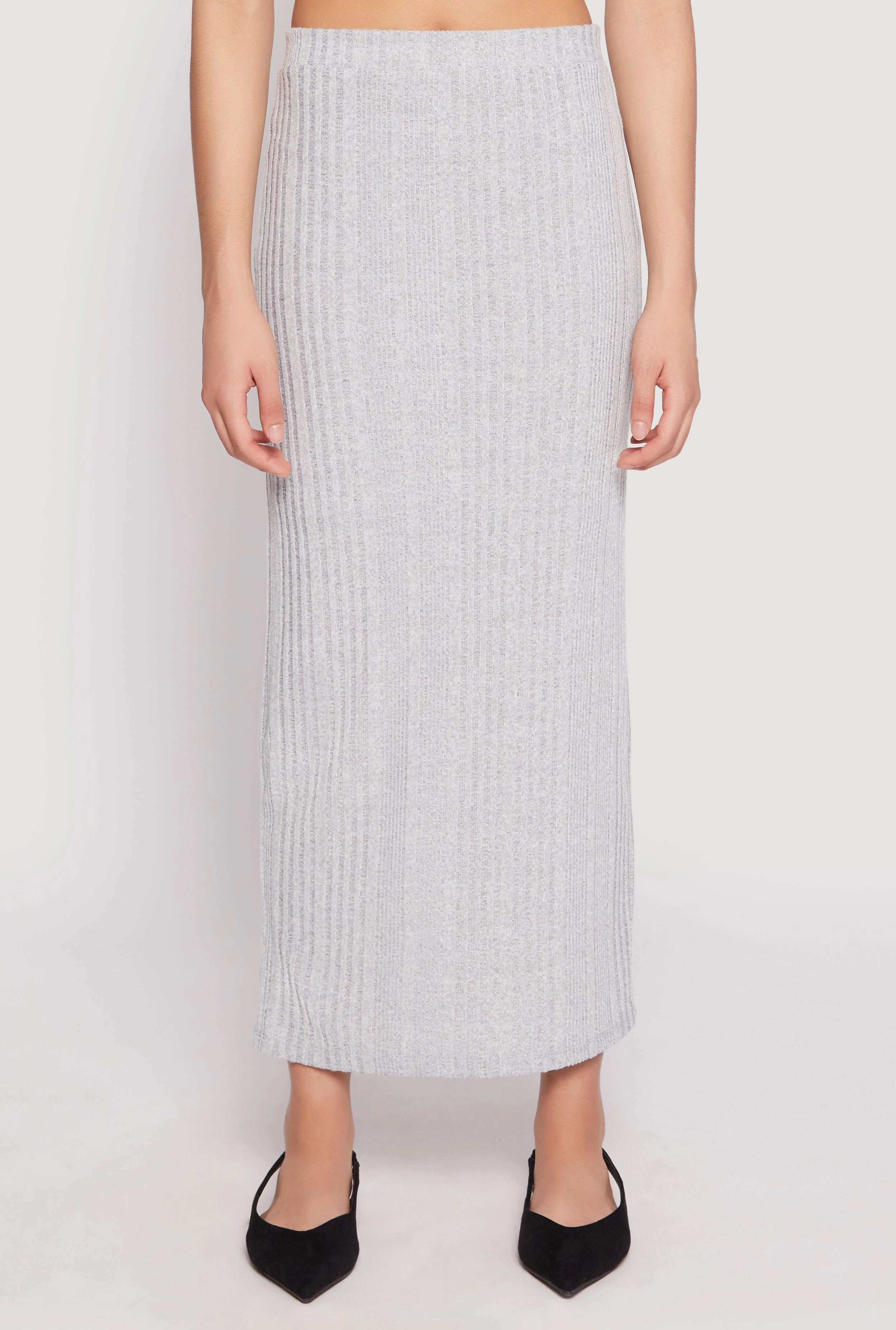 Almost Famous Brushed Knit Maxi Skirt