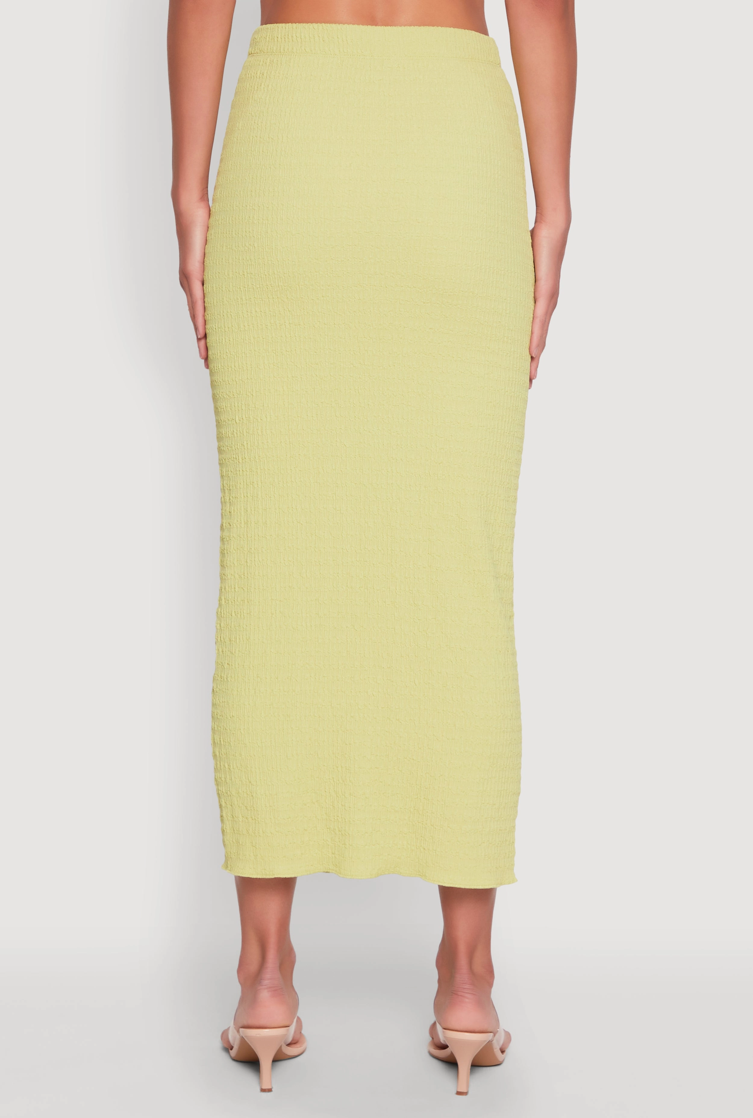 Almost Famous Textured Knit Maxi Skirt