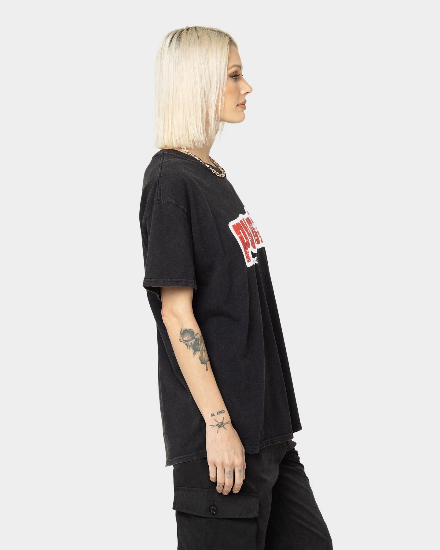 American Thrift X MTV Punk'd Vintage T-Shirt Black Wash
