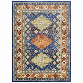 Atzi  Distressed 
Southwestern Diamond Floral Area Rug by Modway