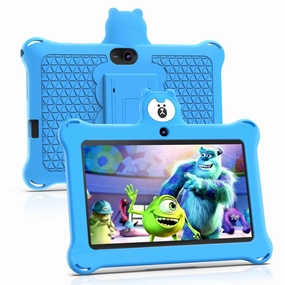 BAKEN Kids Tablet 7 inch 32GB WiFi Android Tablet For Kids Bluetooth Parental Control Pre-Installed Learning Tablet Apps for Toddlers Children Shockproof Case (Blue) 1.3 (MP) Megapixels