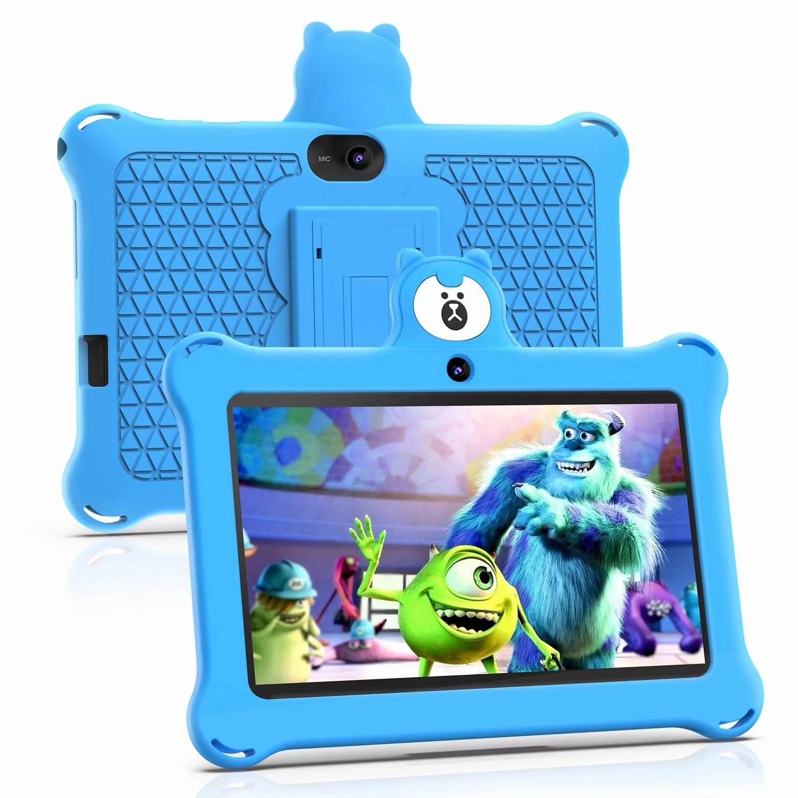 BAKEN Kids Tablet 7 inch 32GB WiFi Android Tablet For Kids Bluetooth Parental Control Pre-Installed Learning Tablet Apps for Toddlers Children Shockproof Case (Blue) 1.3 (MP) Megapixels