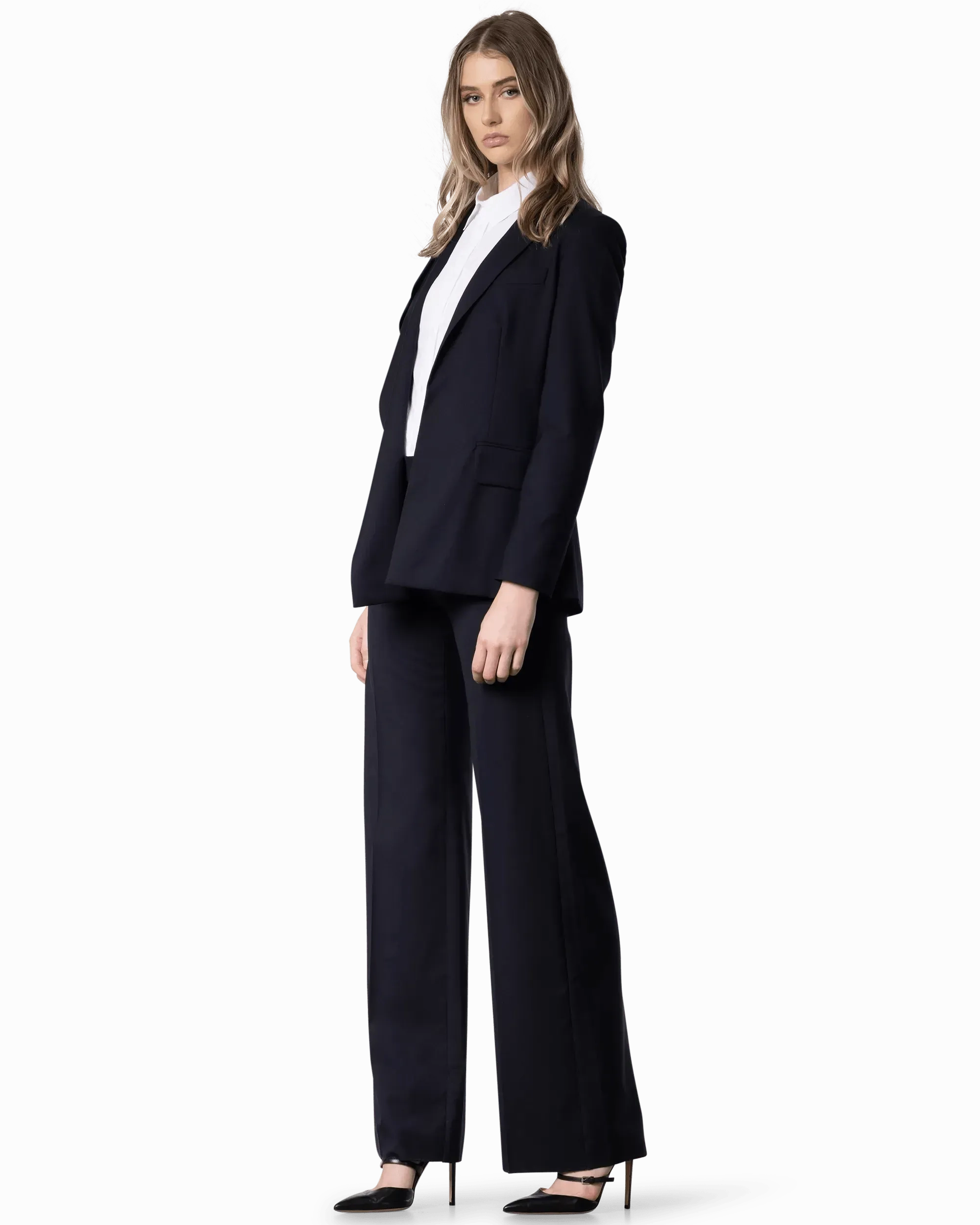 Belluno Wool Belted Blazer