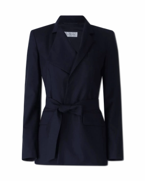 Belluno Wool Belted Blazer
