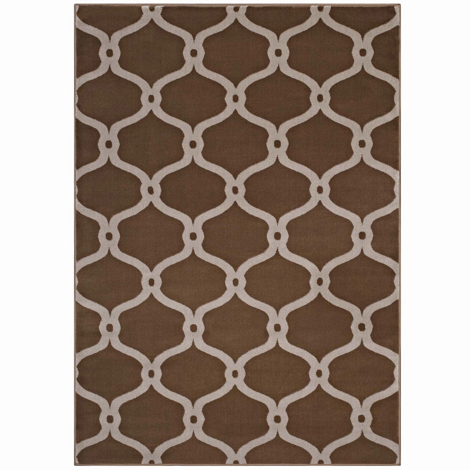 Beltara Chain Link Transitional Trellis Area Rug by Modway