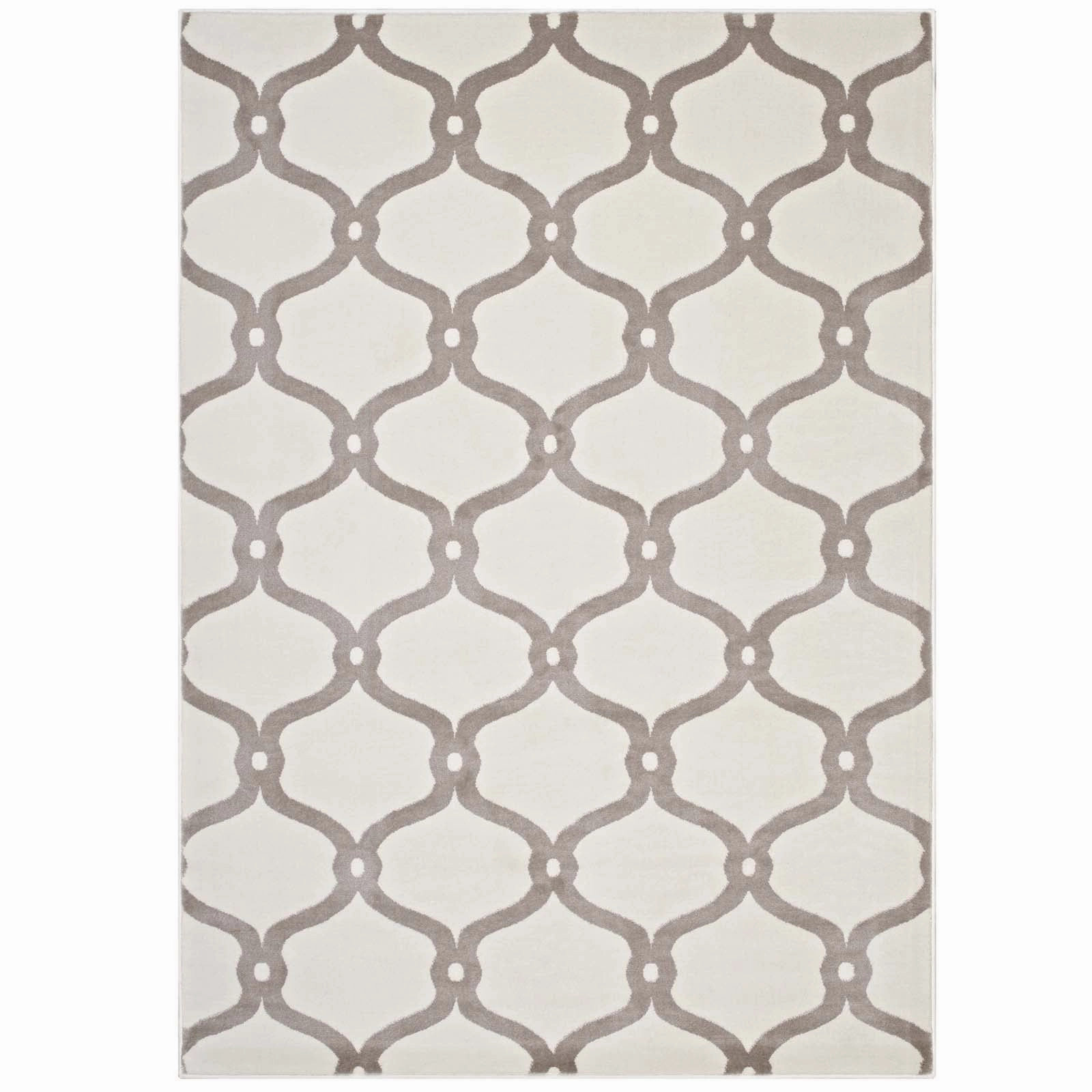 Beltara Chain Link Transitional Trellis Area Rug by Modway