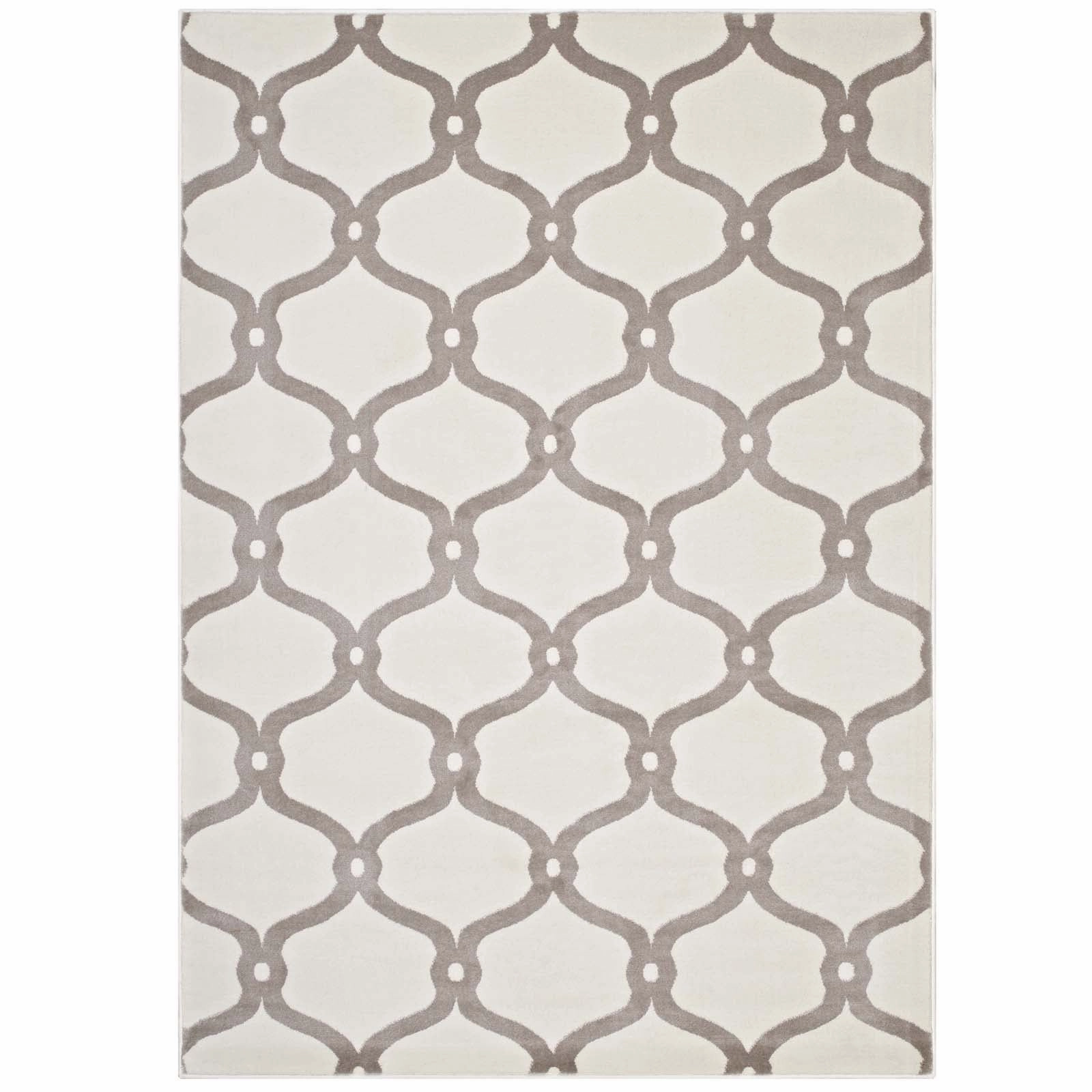 Beltara Chain Link Transitional Trellis Area Rug by Modway