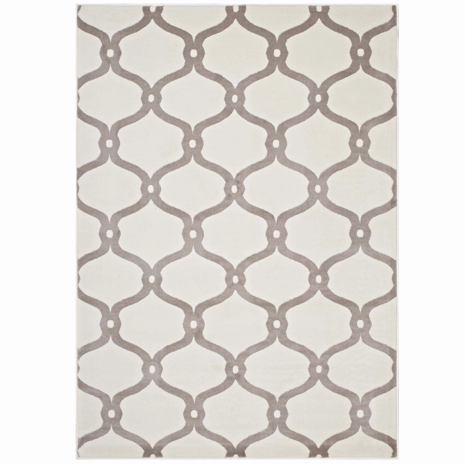 Beltara Chain Link Transitional Trellis Area Rug by Modway
