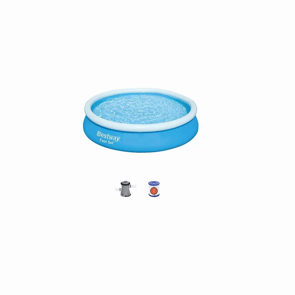 Bestway 57482E Fast Set Round Inflatable Pool Set 12" x 30"