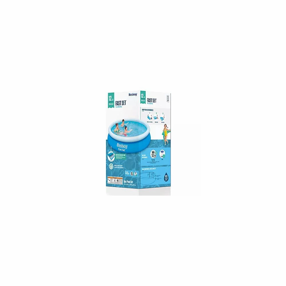 Bestway 57482E Fast Set Round Inflatable Pool Set 12" x 30"