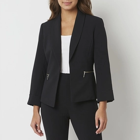 Black Label By Evan-Picone Suit Jacket - BLACK 8