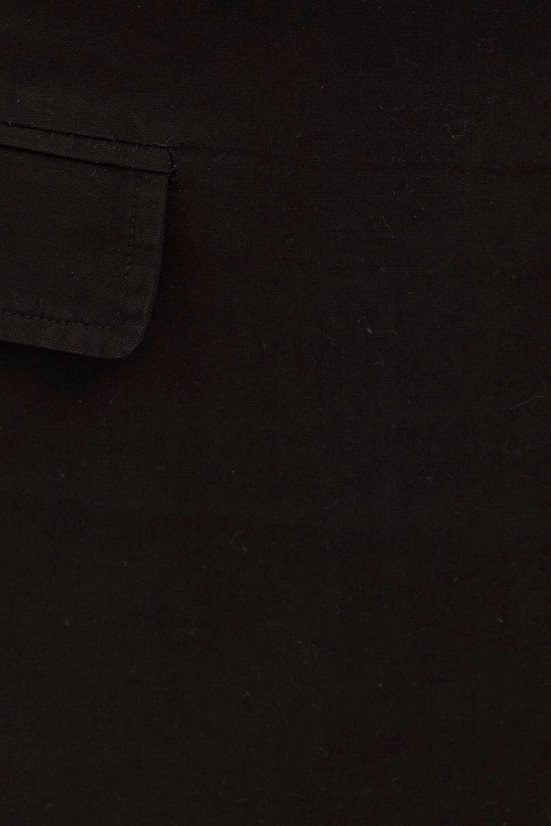 Black Low Rise Skirt Mini