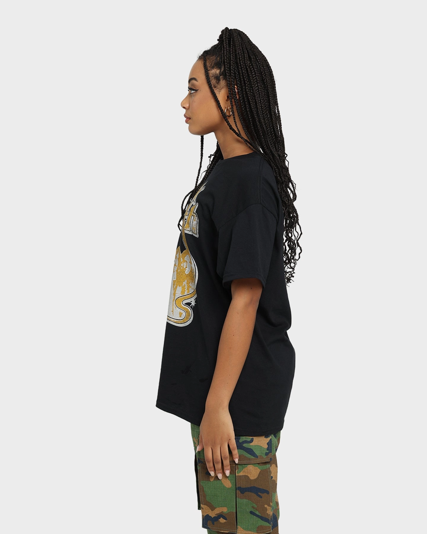 Black Sabbath Portrait Loop Vintage T-Shirt Black