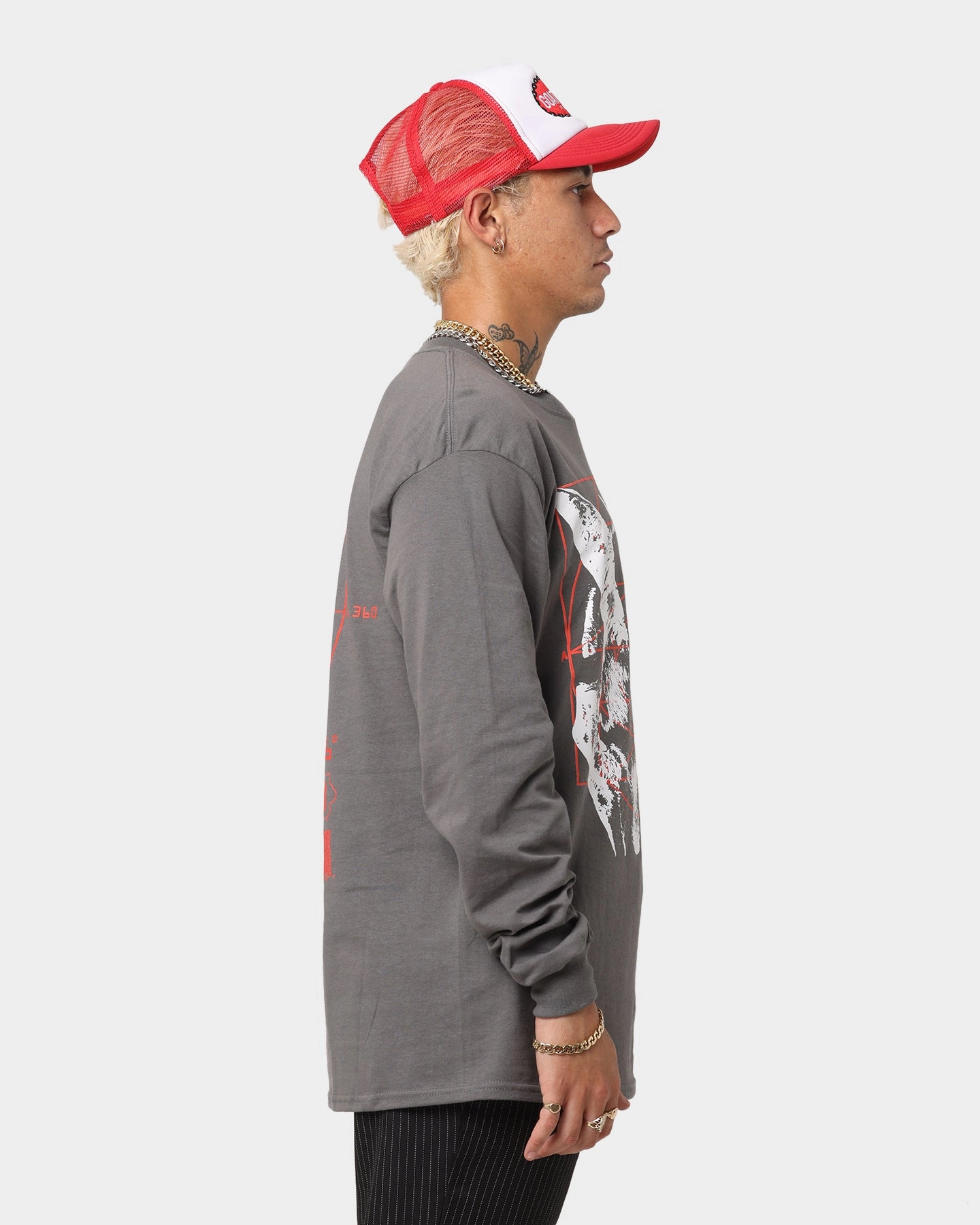Bravado Iowa Long Sleeve T-Shirt Charcoal