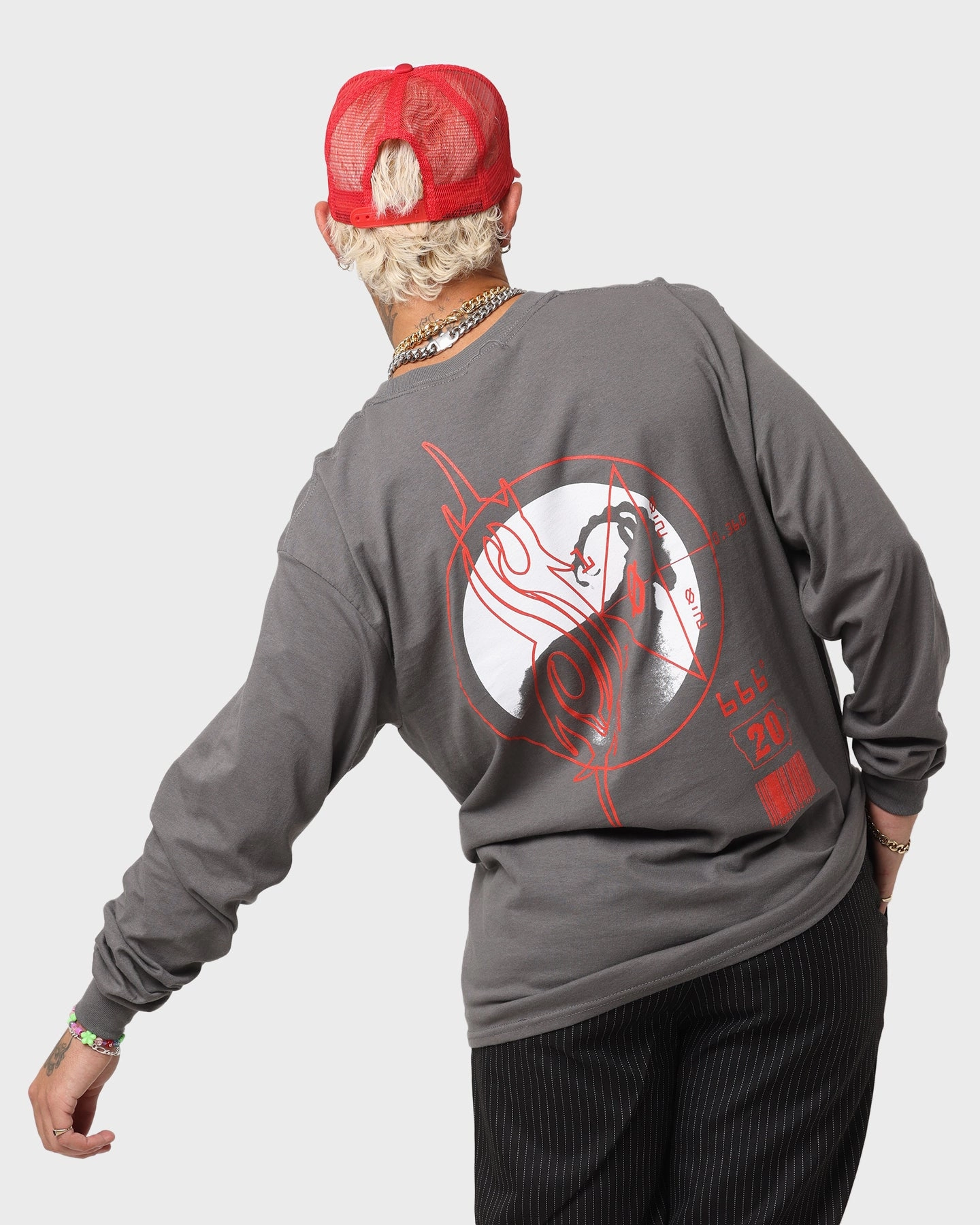 Bravado Iowa Long Sleeve T-Shirt Charcoal