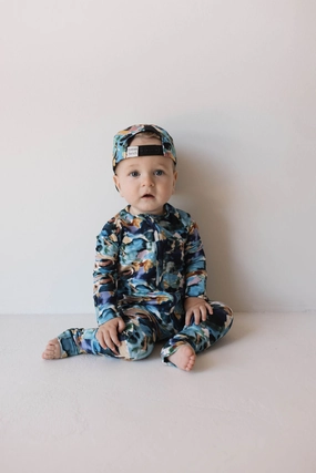 Charli Print | Bamboo Zip Pajamas