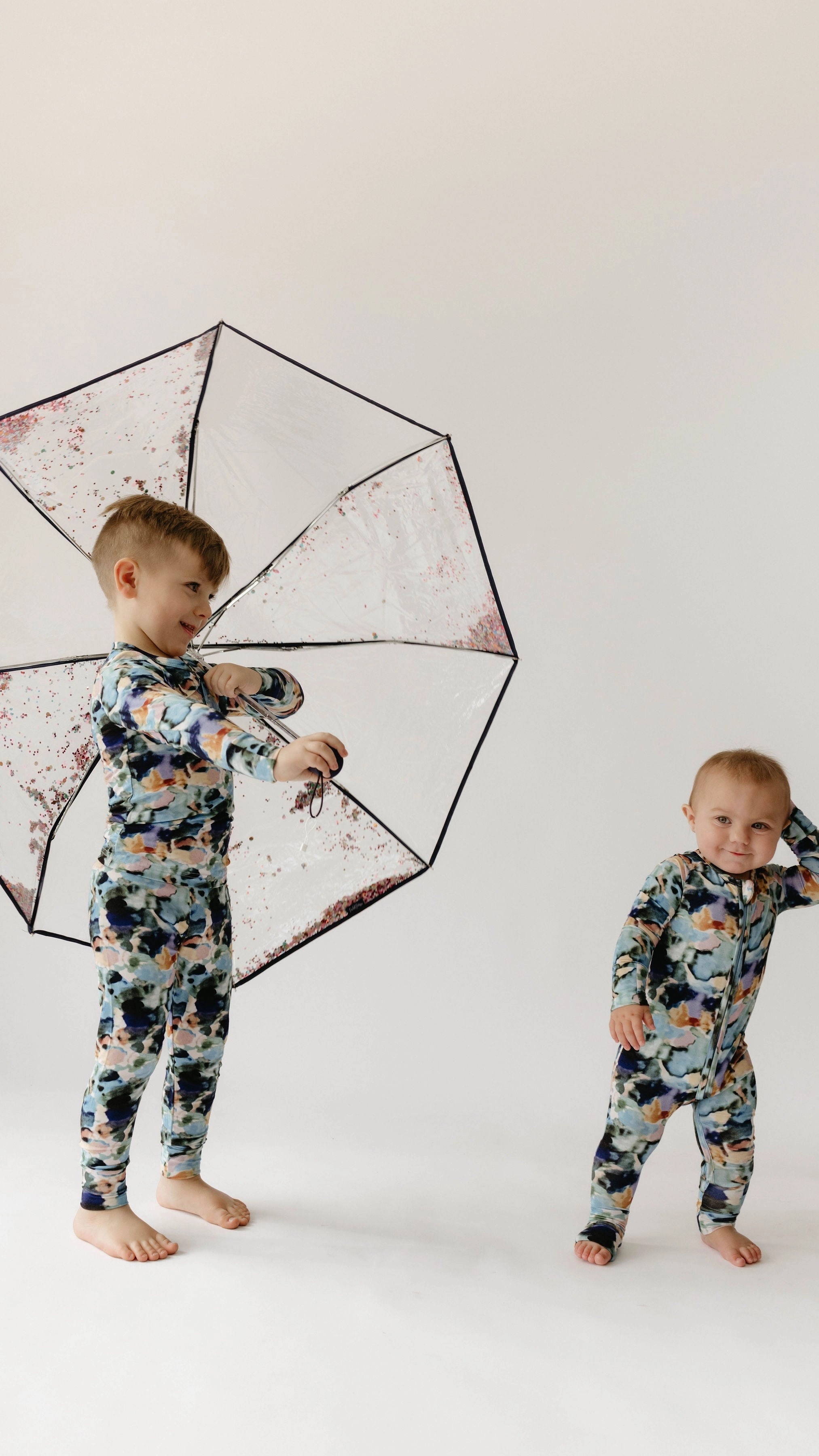 Charli Print | Bamboo Zip Pajamas