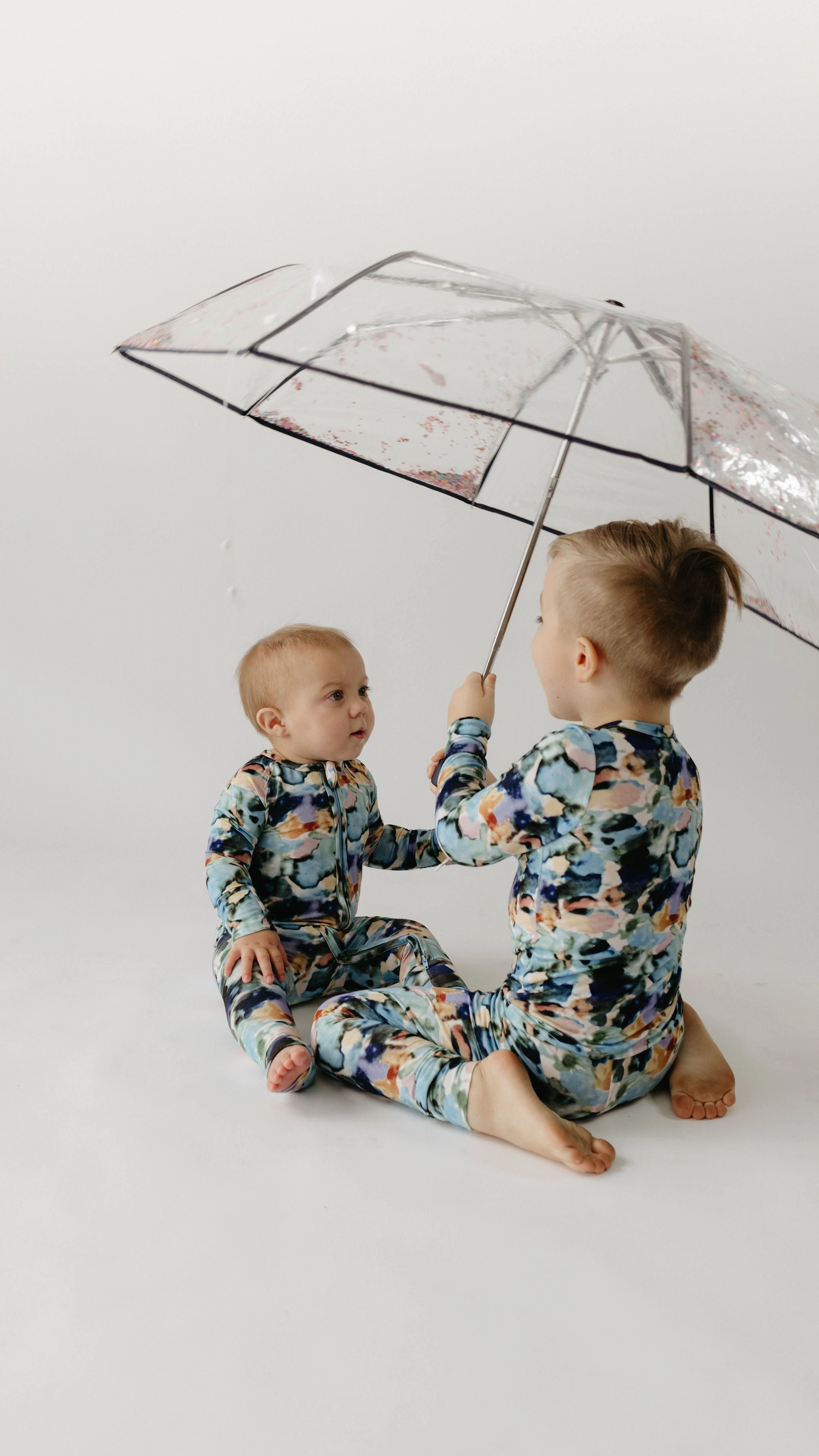 Charli Print | Bamboo Zip Pajamas