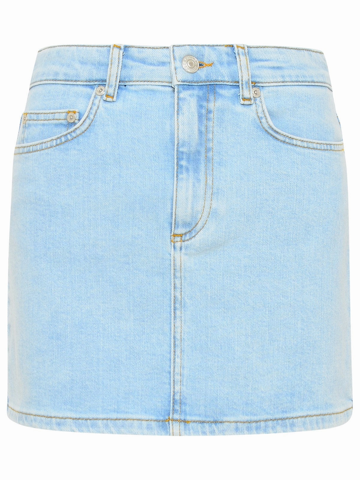 Chiara Ferragni Star Printed Denim Mini Skirt