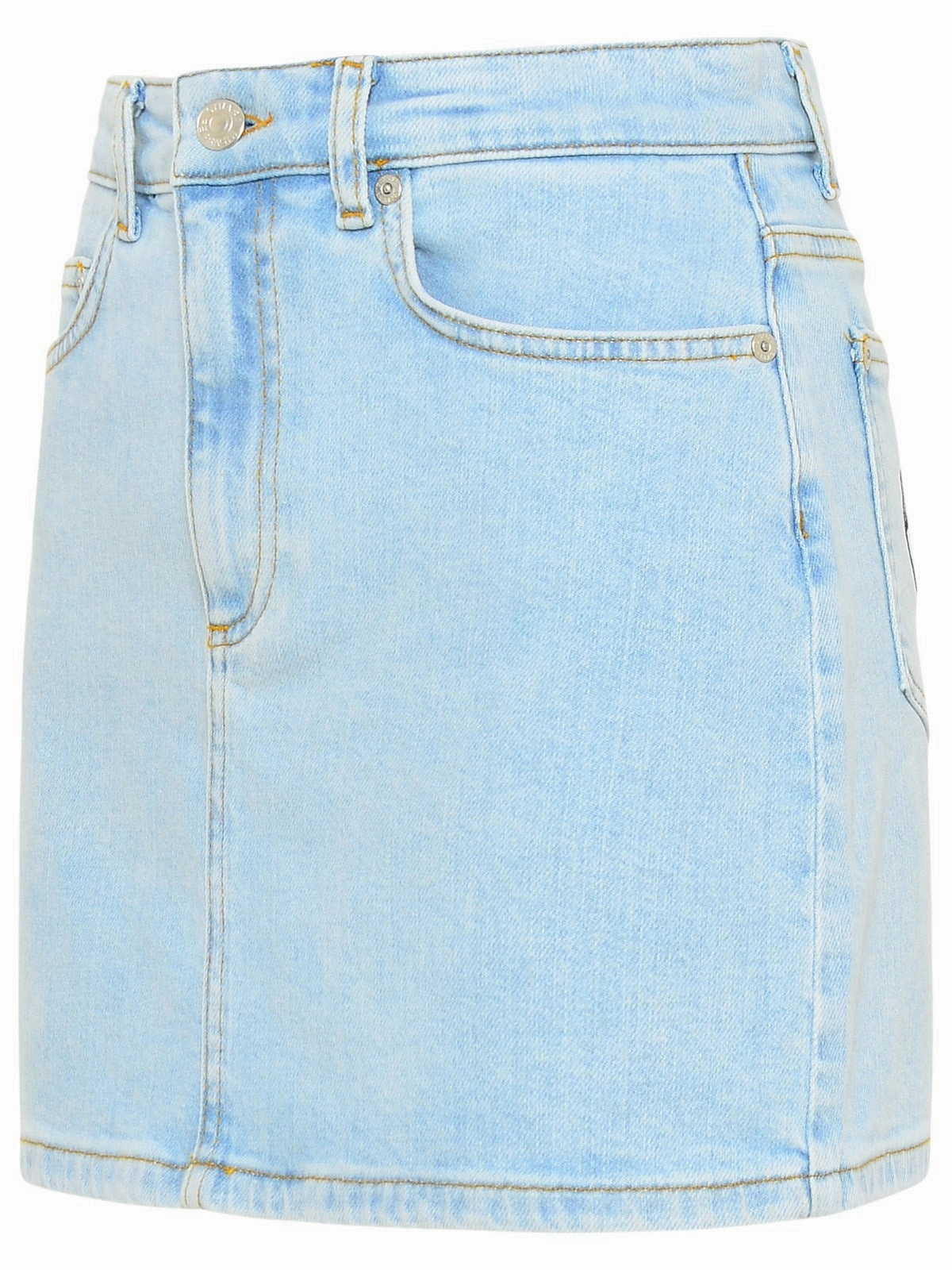 Chiara Ferragni Star Printed Denim Mini Skirt