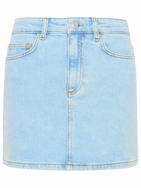 Chiara Ferragni Star Printed Denim Mini Skirt