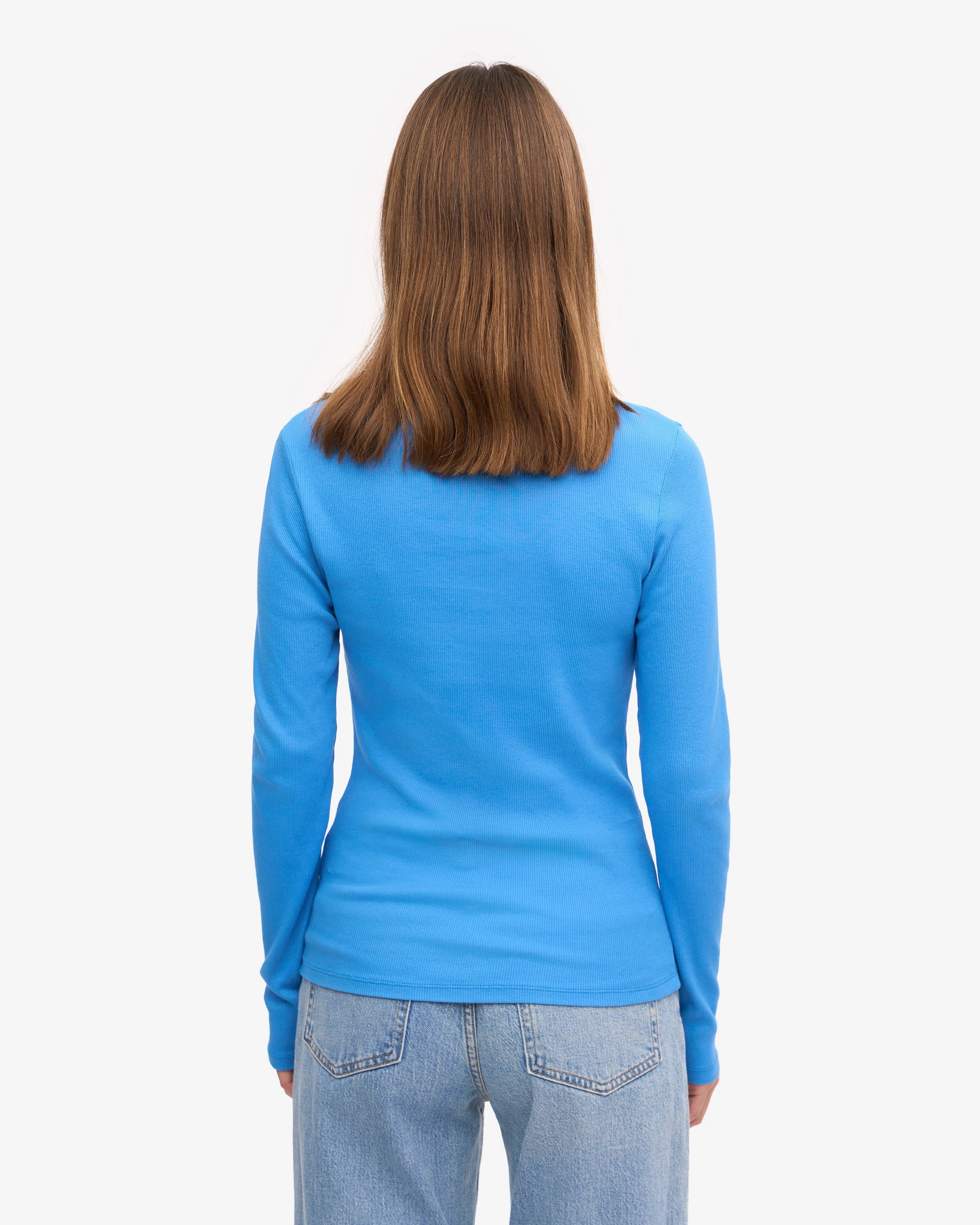 COLORFUL STANDARD - CHANDAIL COTELÉ - BLEU PACIFIQUE
