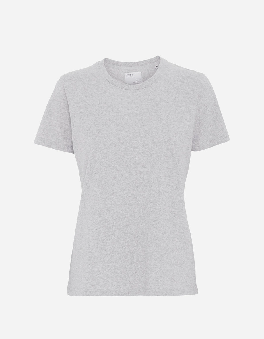 COLORFUL STANDARD - T-SHIRT CLASSIQUE FEMME - MÉLANGE NEIGE