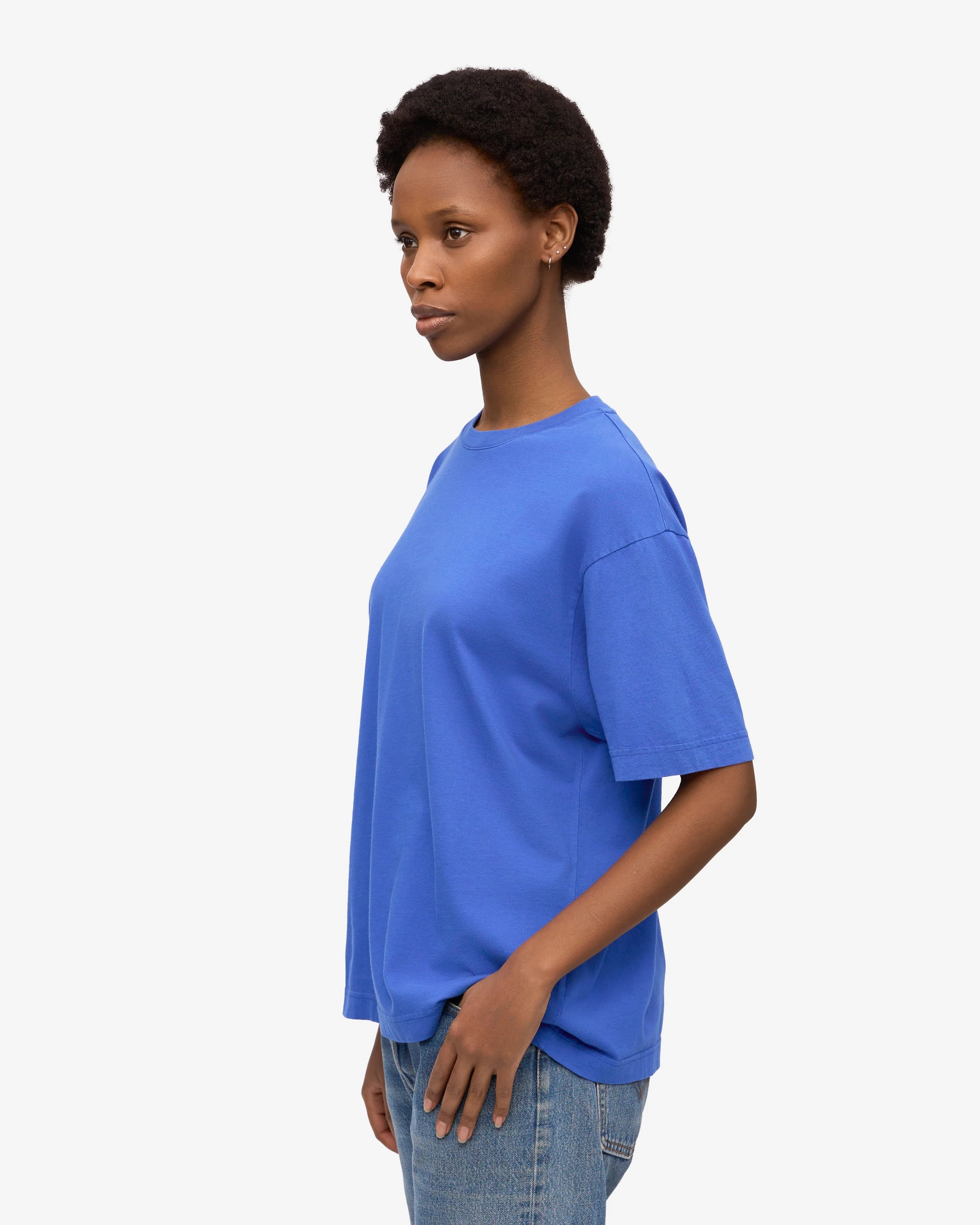 COLORFUL STANDARD - T-SHIRT SURDIMENSIONNÉ - BLEU SAPHIRE