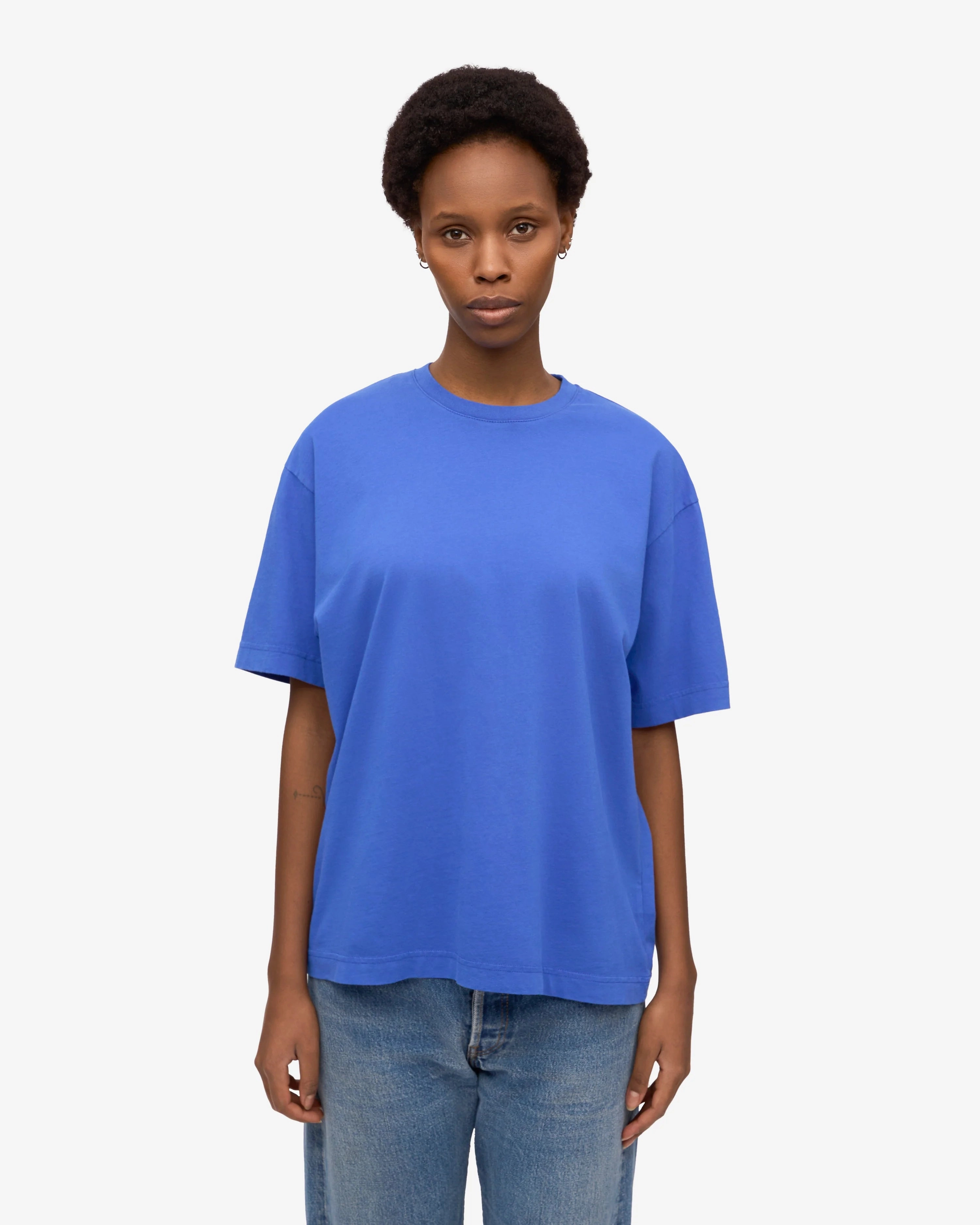 COLORFUL STANDARD - T-SHIRT SURDIMENSIONNÉ - BLEU SAPHIRE
