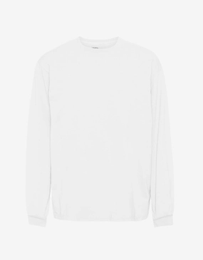 COLORFUL STANDARD - T-SHIRT SURDIMENSIONNÉ MANCHES LONGUES - BLANC OPTIQUE