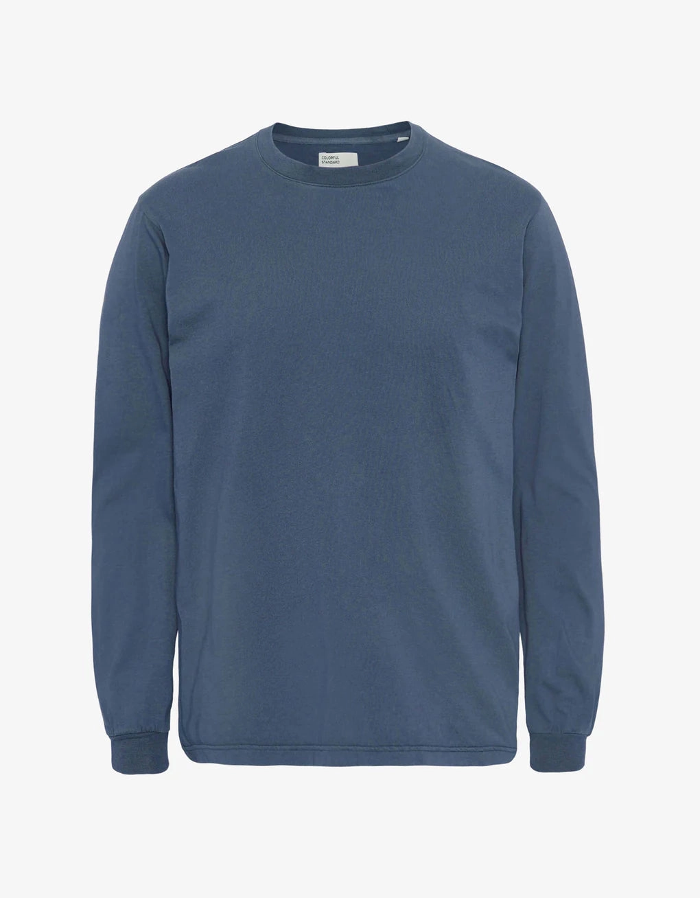 COLORFUL STANDARD - T-SHIRT SURDIMENSIONNÉ MANCHES LONGUES - BLEU PETROLE