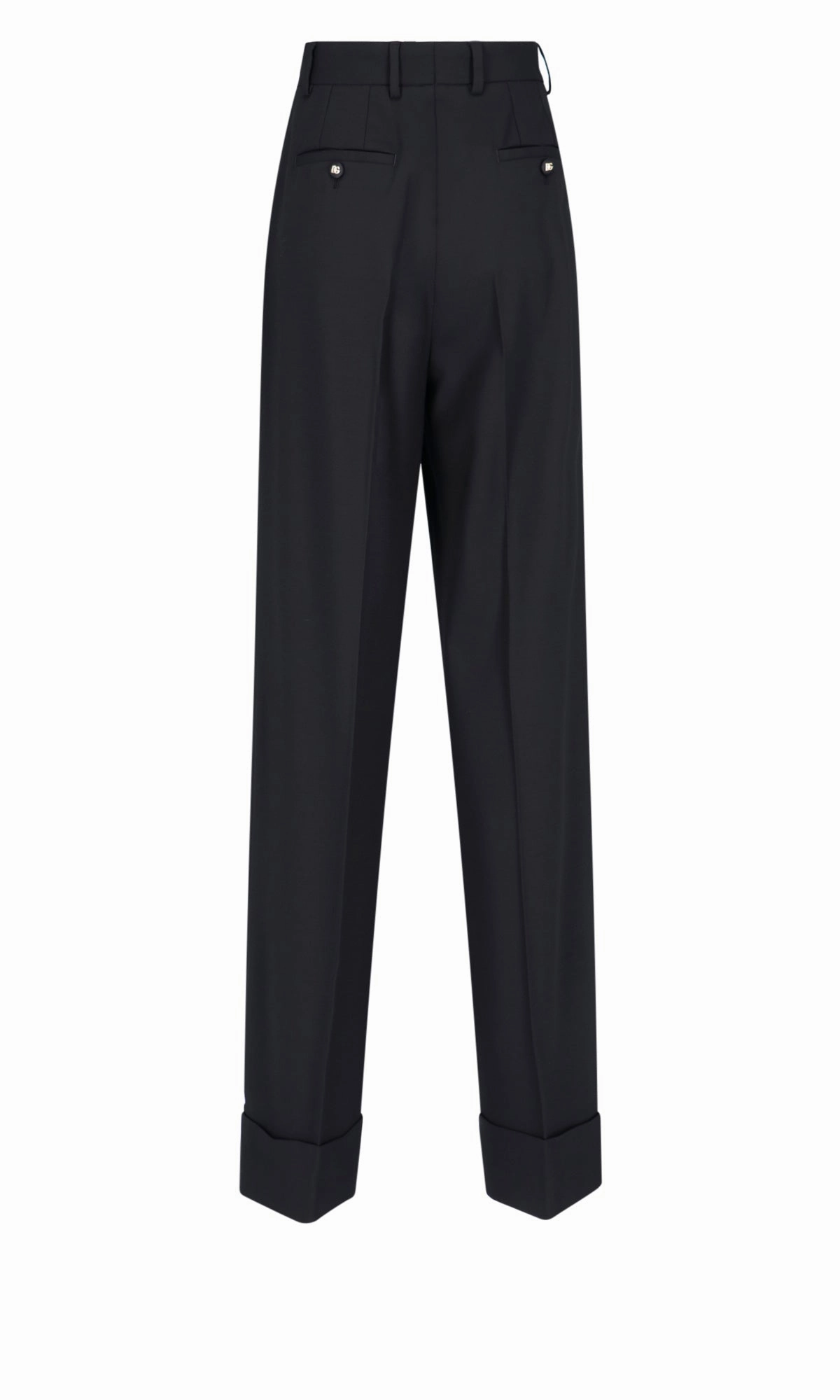 Dolce & Gabbana Wide-Leg Cuffed Trousers