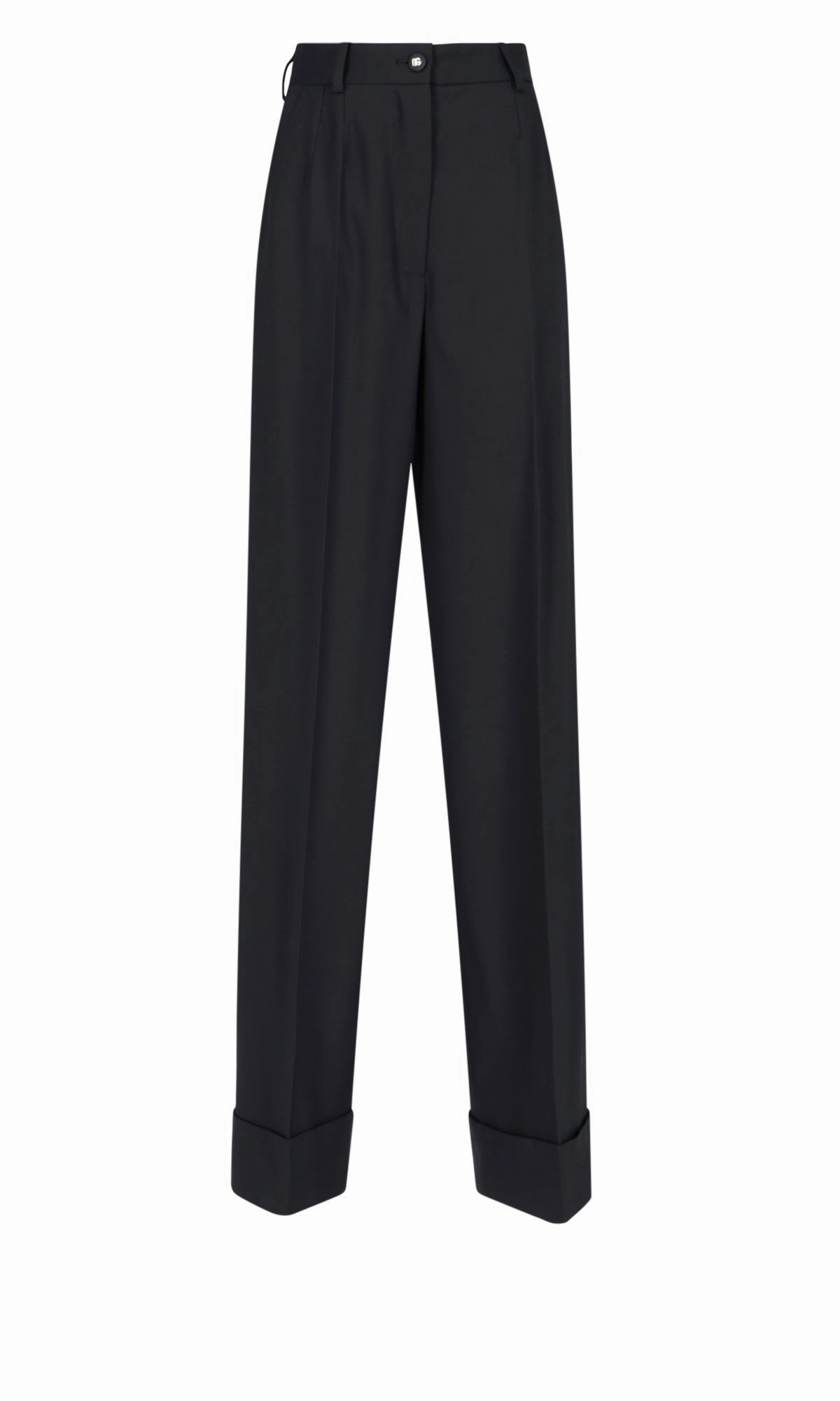 Dolce & Gabbana Wide-Leg Cuffed Trousers