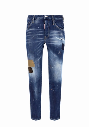 Dsquared2 All-Over Patch Design Denim Jeans