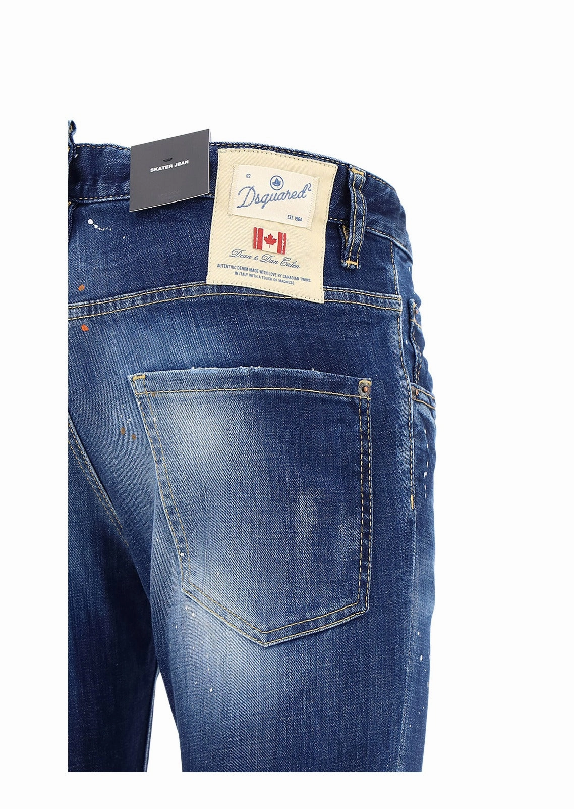 Dsquared2 All-Over Patch Design Denim Jeans