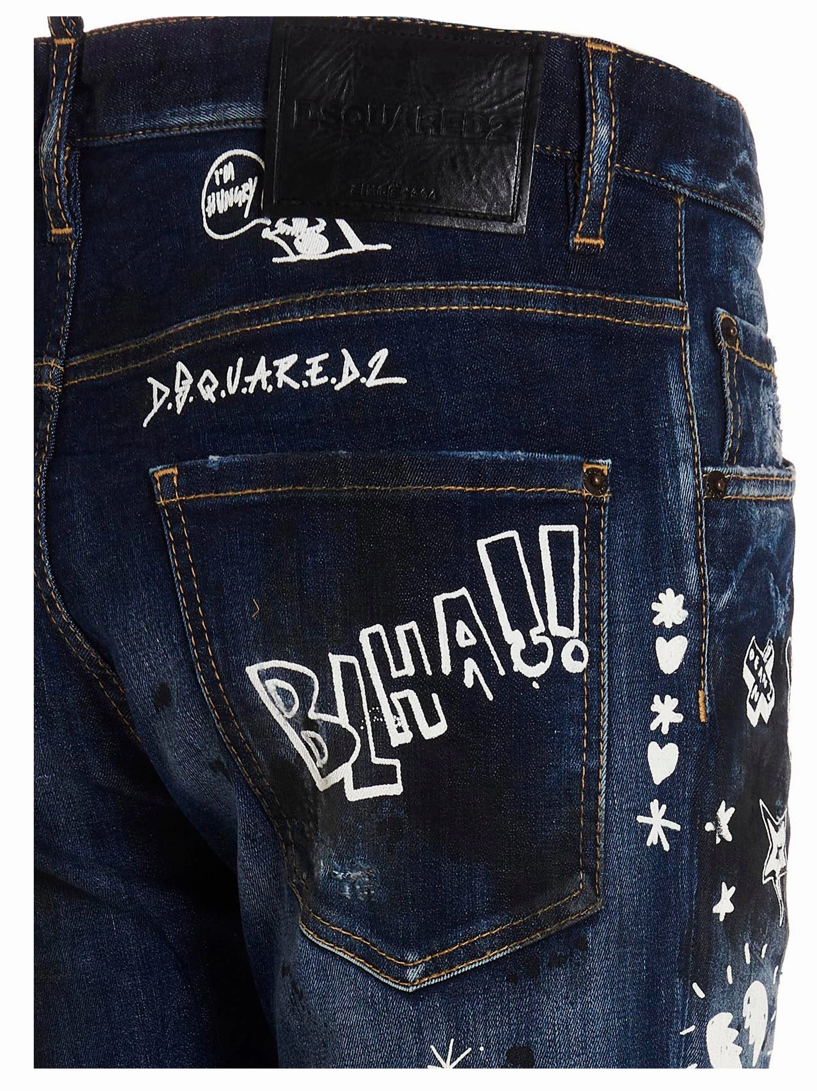 Dsquared2 Graffiti-Print Jeans