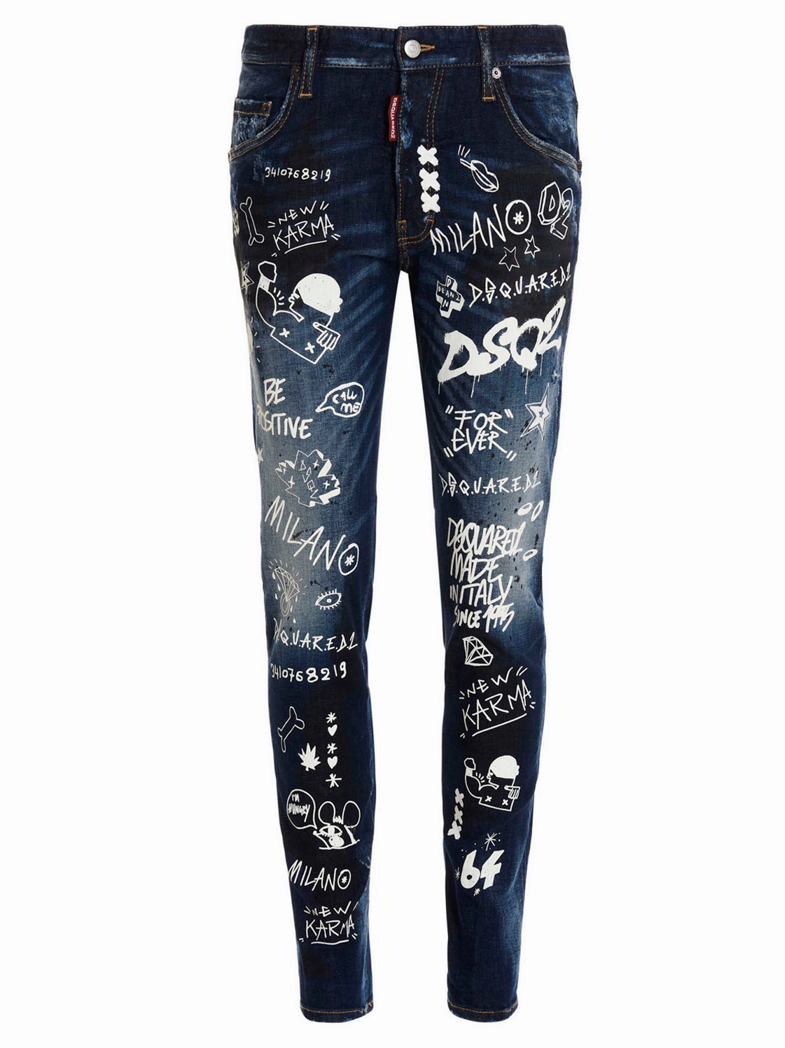 Dsquared2 Graffiti-Print Jeans