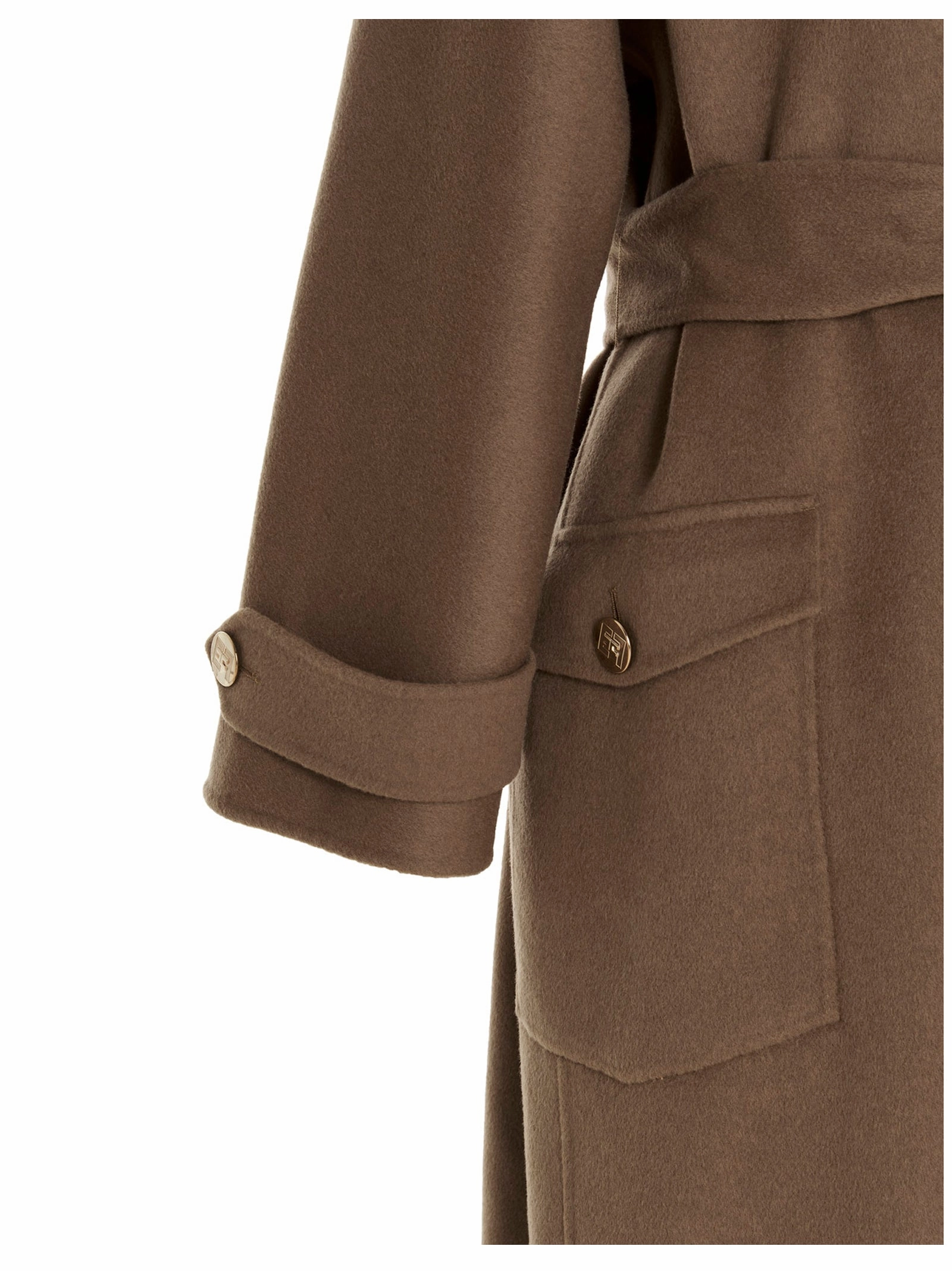 Elisabetta Franchi Wrap-Over Coat