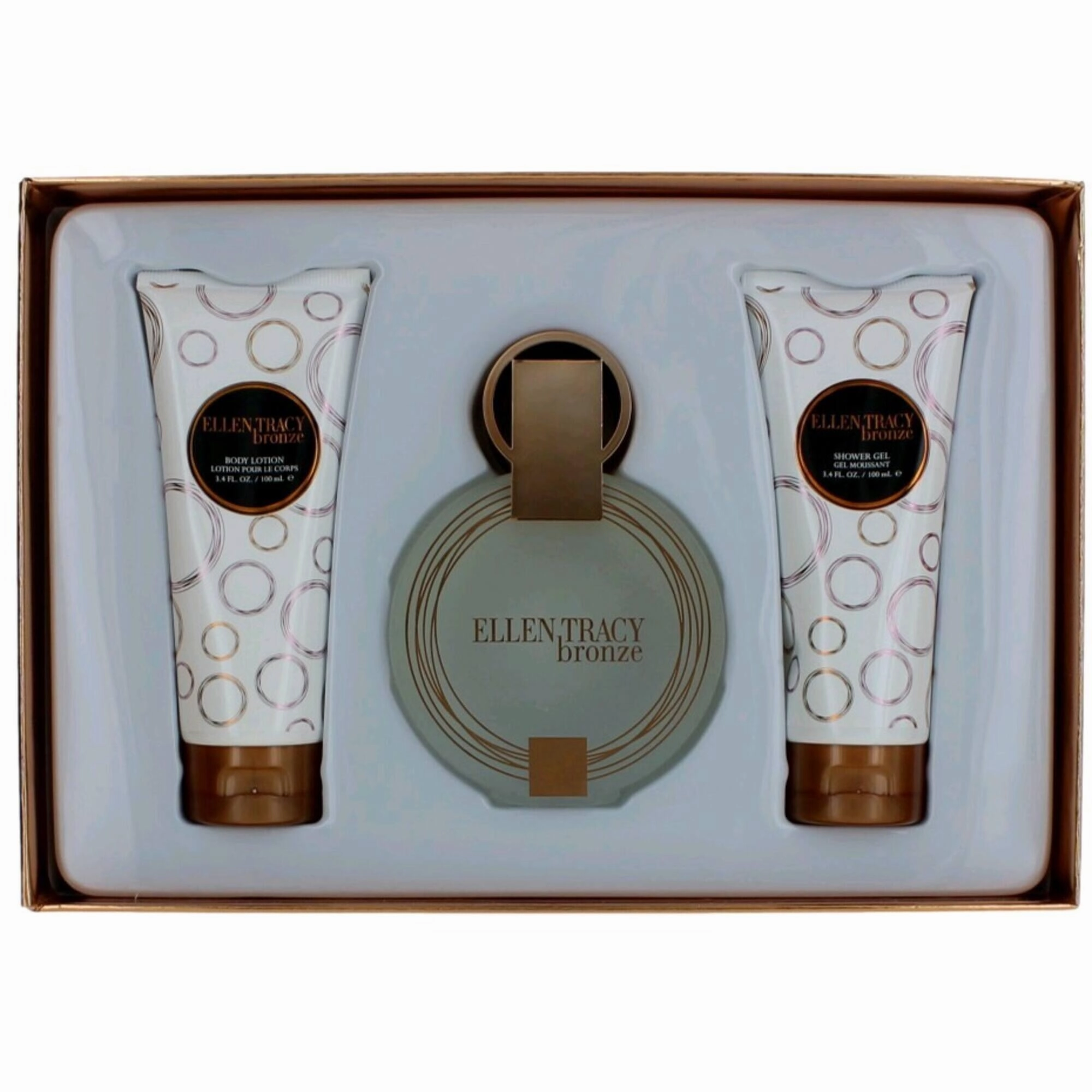 Ellen Tracy Women's Gift Set - Bronze Authentic and Captivating Fragrance, 3 Piece