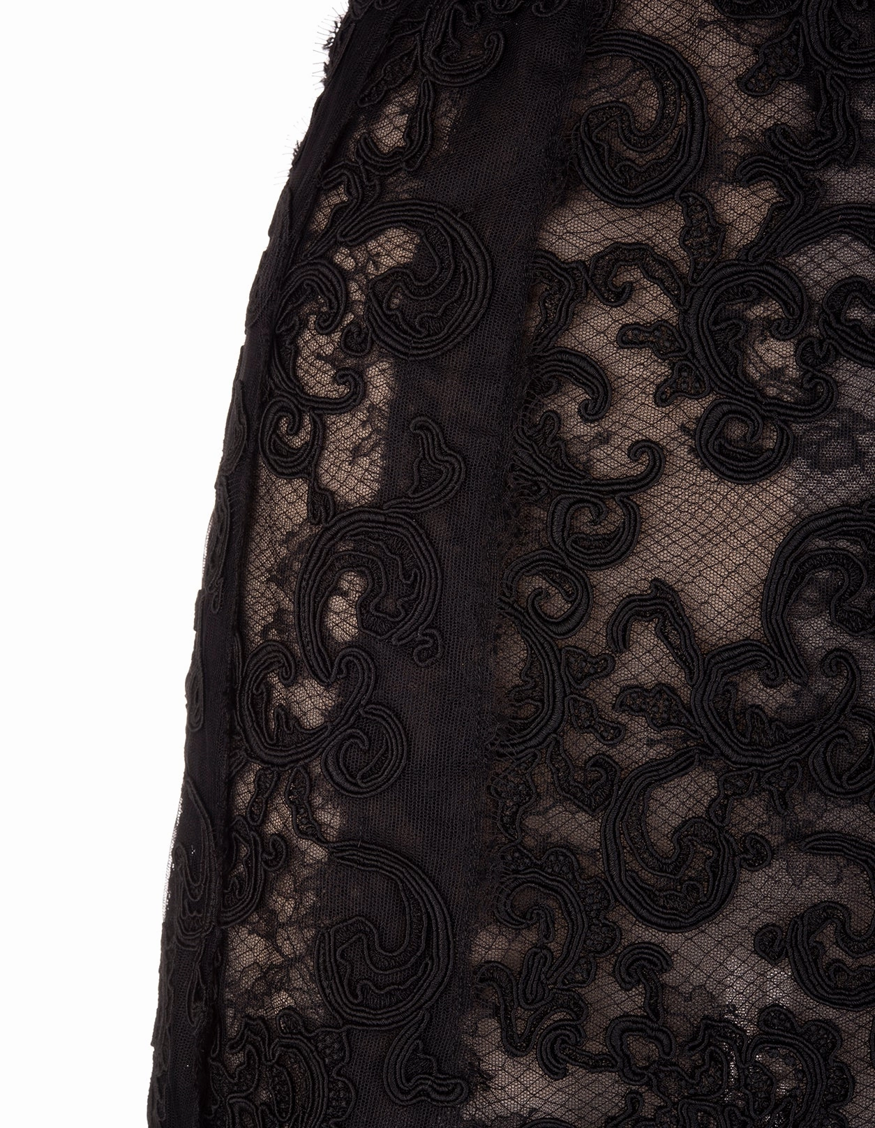 Ermanno Scervino Lace-Detailed High-Waisted Midi Skirt