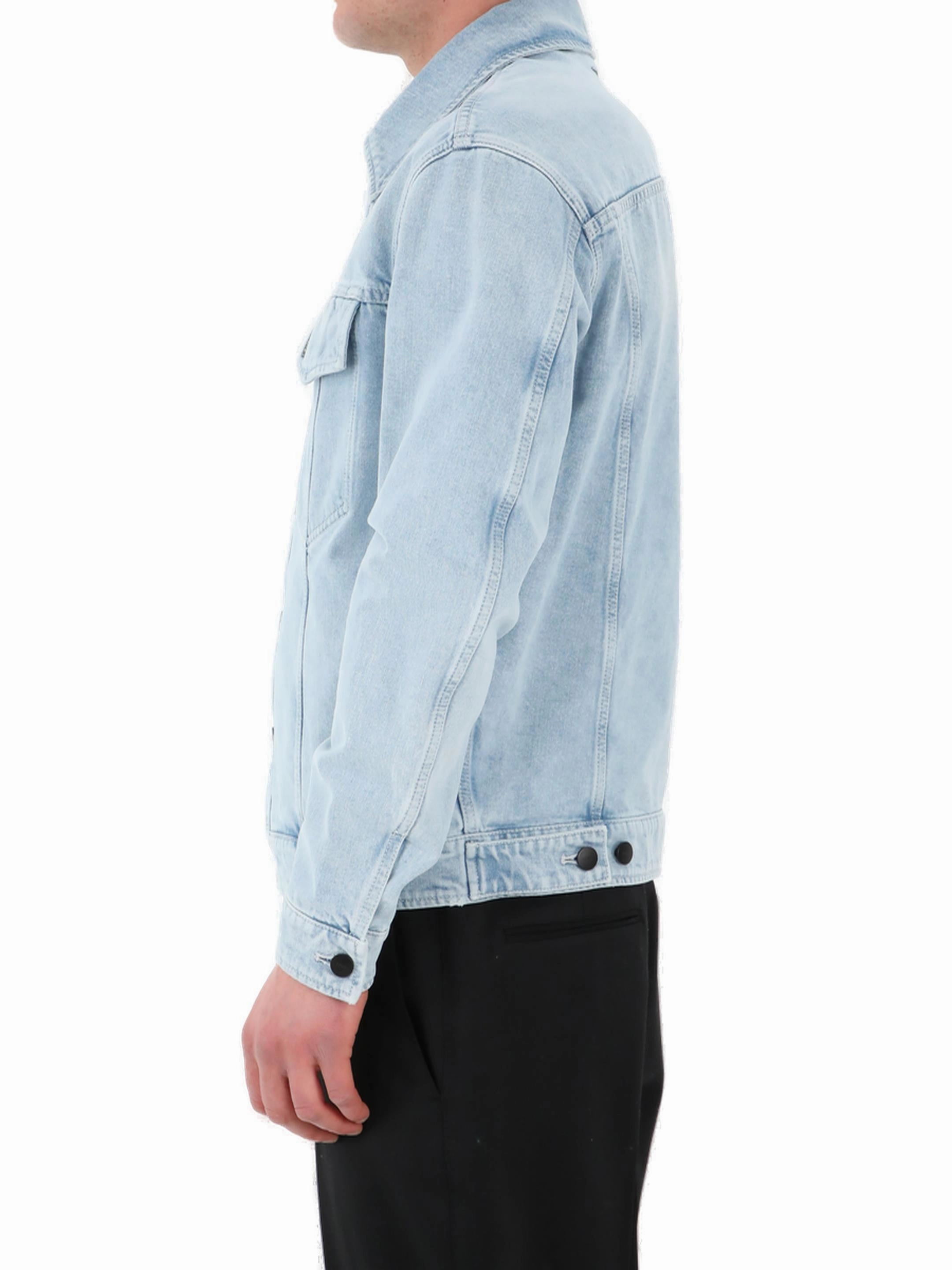 Fendi Logo Patch Denim Jacket