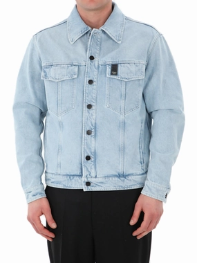 Fendi Logo Patch Denim Jacket