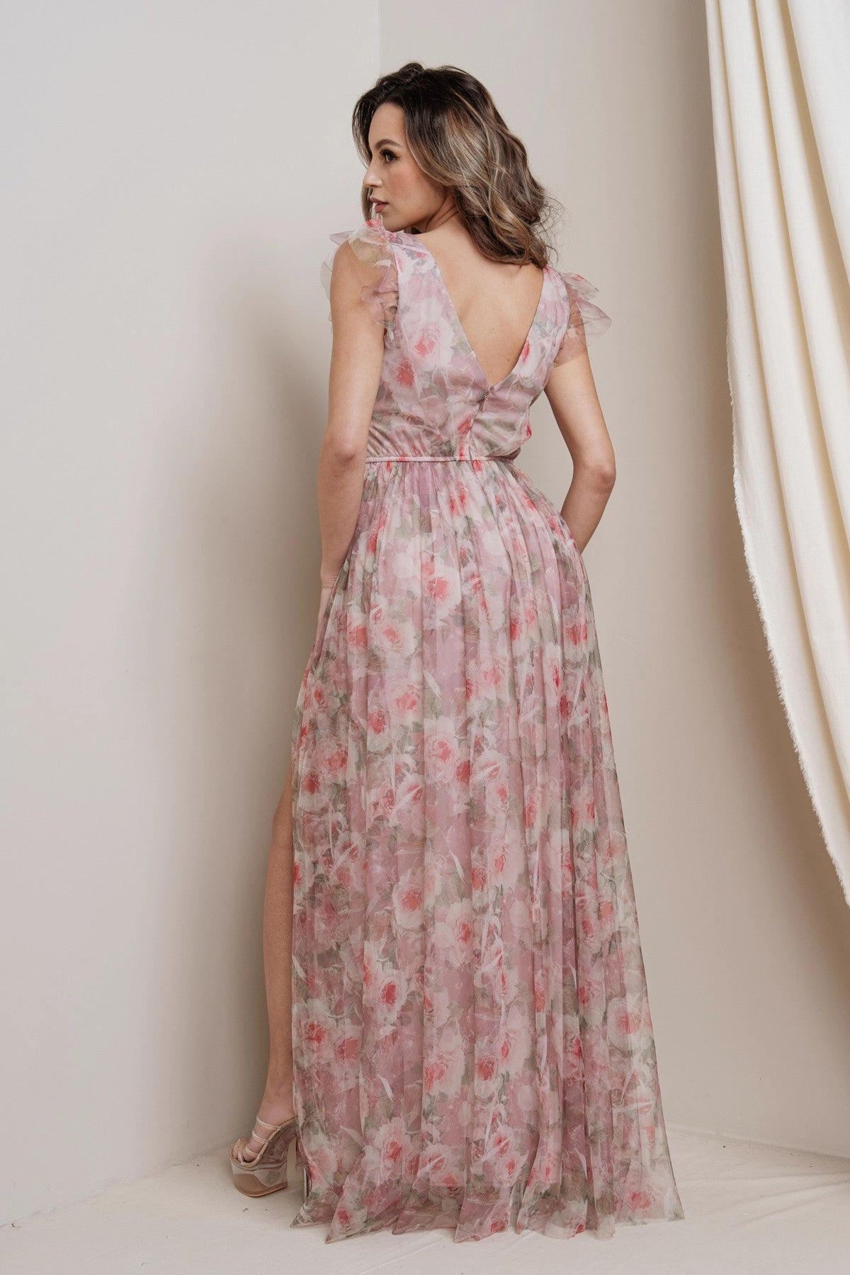 Flora Tulle Dress in Black